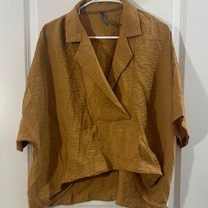 Anthropologie Tan Blouse